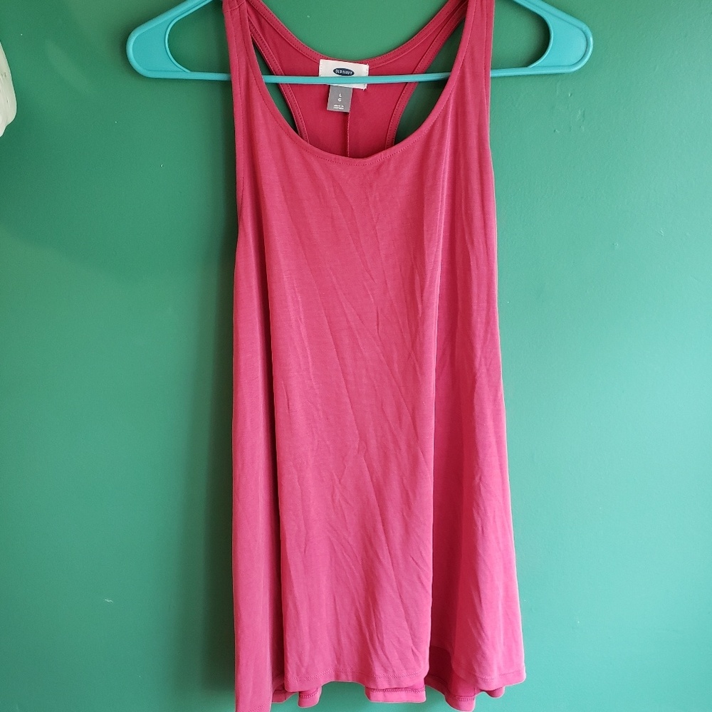 Loose flowing racerback tank